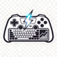 电竞预测网流线型霓虹发光电竞品牌Logo