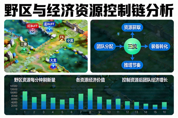 野区与经济资源控制链分析数据图表画面